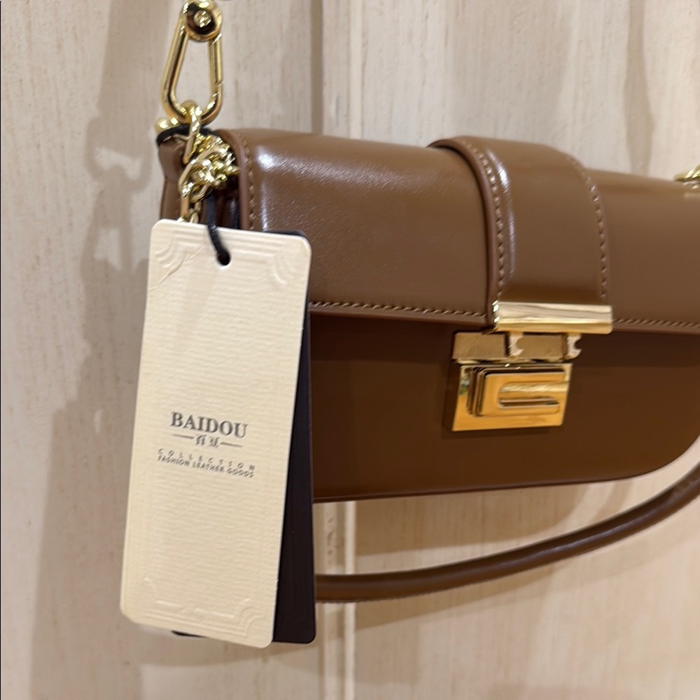 Brown Leather Crossbody Bag